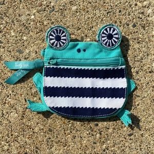 Thirty-One Teal Frog Coin Purse